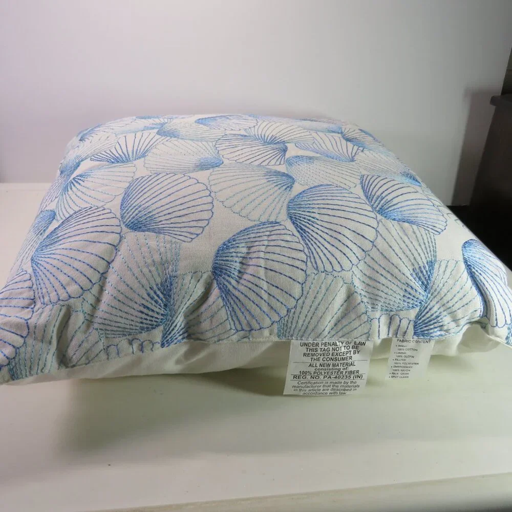 N/A blue embroidered